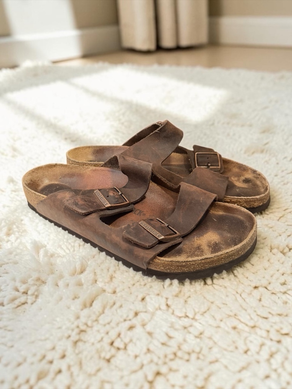 Birkenstock Arizona Oiled Leather Habana Brown Sandals